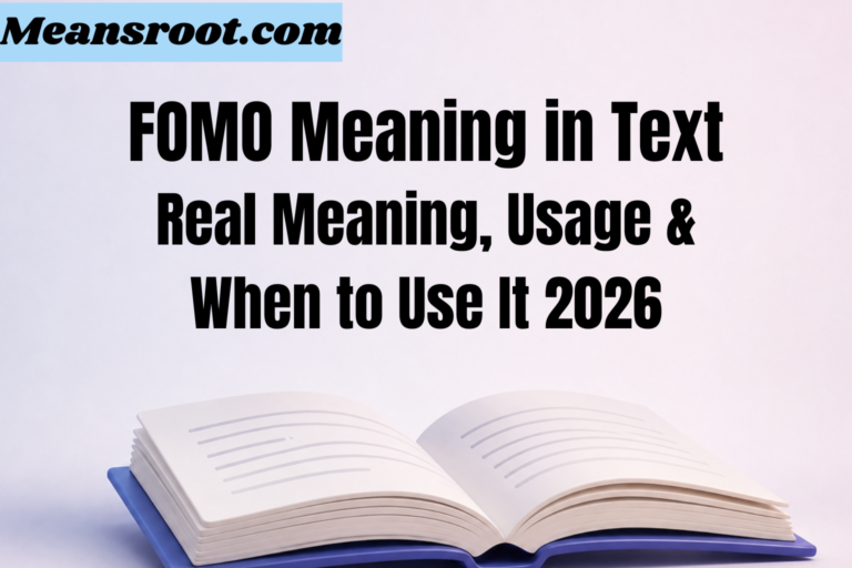 FOMO Meaning in Text