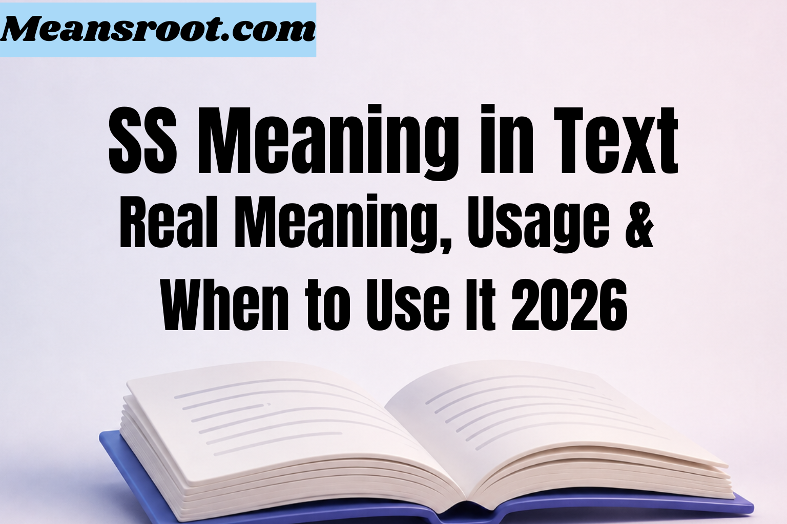 SS Meaning in Text