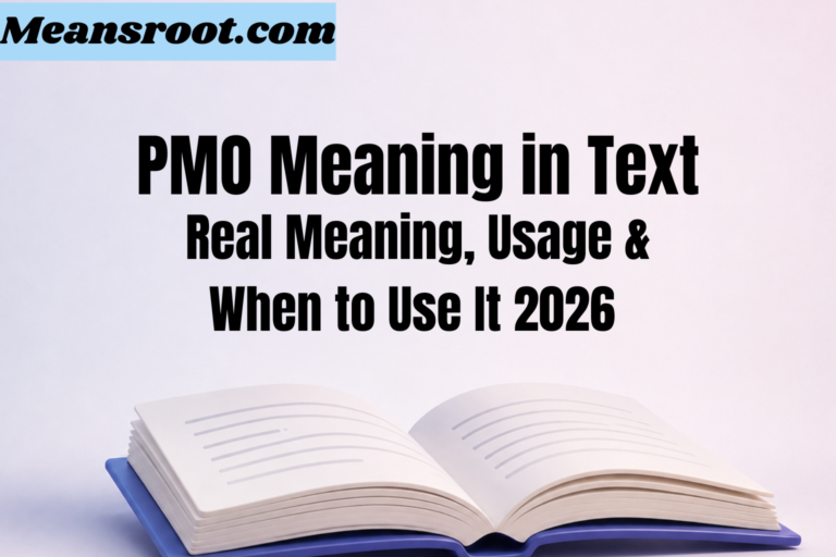 PMO Meaning in Text