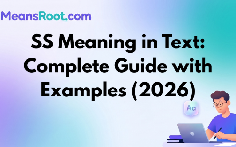 SS Meaning in Text