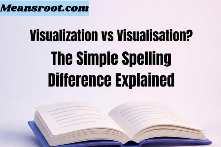 Visualization vs Visualisation?