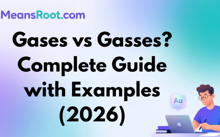 Gases vs Gasses