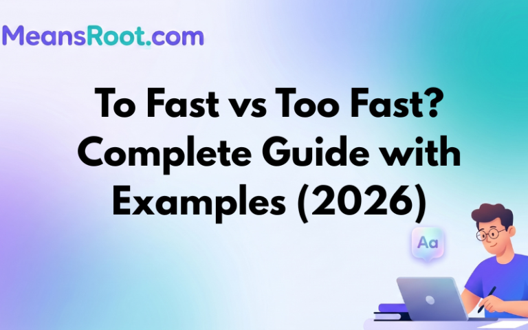 To Fast vs Too Fast